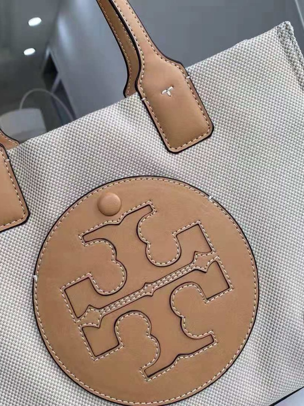Tory Burch Ella Canvas Tote - Picture 3 of 4